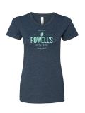 Powell's Logo Tee Shirt Midnight Navy Womens